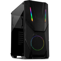 Inter-Tech IT-3303 HORNET - Tower - PC - Schwarz - ATX - ITX - micro ATX - Acryl - Multi