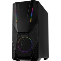 Inter-Tech IT-3303 HORNET - Tower - PC - Schwarz - ATX - ITX - micro ATX - Acryl - Multi