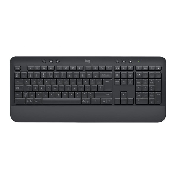 Logitech 920-010945 - Volle Größe (100%) - Kabellos - Bluetooth - Membran Key Switch - QWERTY - Graphit