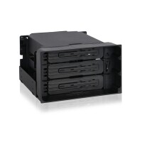 Icy Dock MB830SP-B - HDD-Gehäuse - 3.5" - SAS - SATA - 6 Gbit/s - Hot-Swap - Schwarz