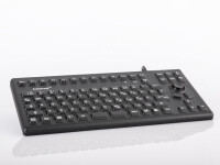 GETT TKG-086-MB-IP68-Black - Mini - Kabelgebunden - USB - Mechanischer Switch - QWERTZ - Schwarz