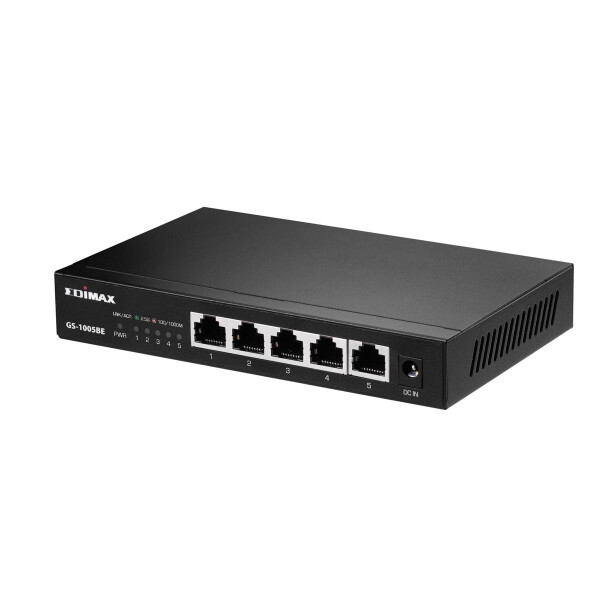 Edimax GS-1005BE, Unmanaged, L2, Gigabit Ethernet (10/100/1000), Vollduplex