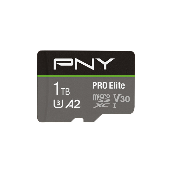 PNY Pro Elite, 1000 GB, MicroSDXC, Klasse 10, UHS-I, 100 MB/s, 90 MB/s