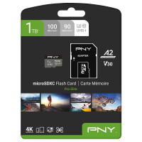 PNY Pro Elite, 1000 GB, MicroSDXC, Klasse 10, UHS-I, 100 MB/s, 90 MB/s