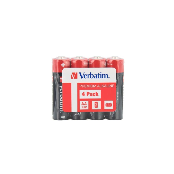 Verbatim AA - Einwegbatterie - AA - Alkali - 1,5 V - Premium - Schwarz - Rot