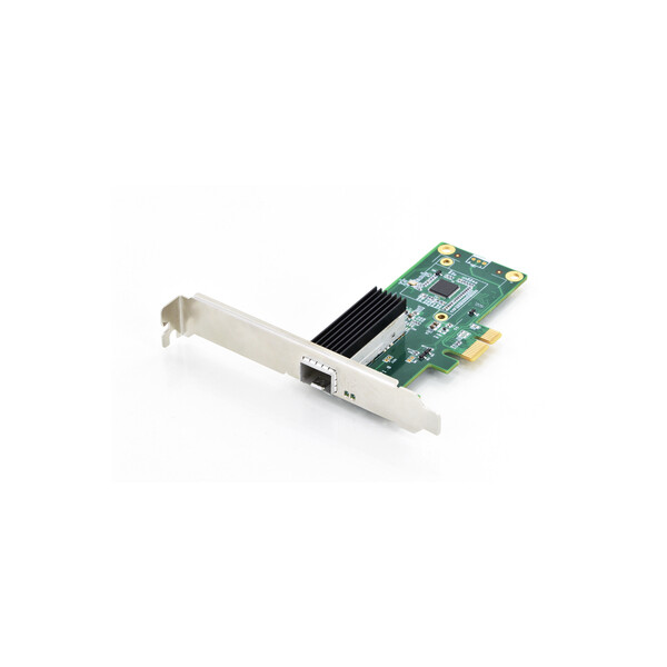 DIGITUS Single Port Gigabit Ethernet Netzwerkkarte, SFP, PCI Express, Intel Chipsatz