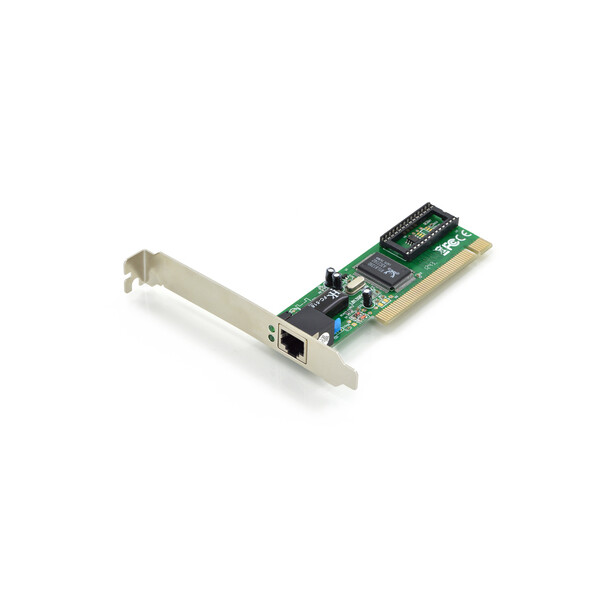 DIGITUS Single Port Fast Ethernet Netzwerkkarte, RJ45, PCI, Realtek Chipsatz