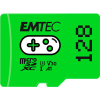 EMTEC ECMSDM128GXCU3G, 128 GB, MicroSDXC, UHS-I, 100...