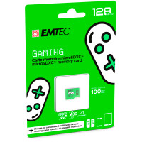 EMTEC ECMSDM128GXCU3G, 128 GB, MicroSDXC, UHS-I, 100...