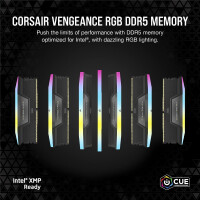 Corsair Vengeance RGB CMH48GX5M2B6000C30, 48 GB, 2 x 24 GB, DDR5, 6000 MHz, 288-pin DIMM