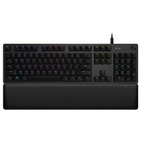 Logitech G G513 CARBON LIGHTSYNC RGB Mechanical Gaming Keyboard, GX Brown, Volle Größe (100%), USB, Mechanischer Switch, QWERTZ, RGB-LED, Karbon