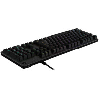 Logitech G G513 CARBON LIGHTSYNC RGB Mechanical Gaming Keyboard, GX Brown, Volle Größe (100%), USB, Mechanischer Switch, QWERTZ, RGB-LED, Karbon