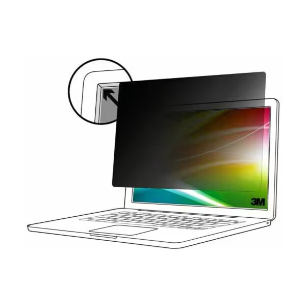 3M BP140W1E, 35,6 cm (14"), 16:10, Netbook, Rahmenloser Blickschutzfilter, Anti-Glanz