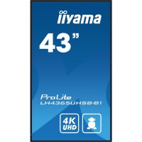 Iiyama ProLite LH4365UHSB-B1 - 43" Diagonalklasse - Flachbildschirm (TFT/LCD) - 108 cm