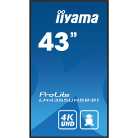 Iiyama LH4365UHSB-B1, Kiosk-Design, 108 cm (42.5"), LED, 3840 x 2160 Pixel, WLAN, 24/7