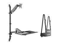 Equip Tischhalterung 17"-32"/1TFT 8kg 360°+Nb.halter. sw lite Retail