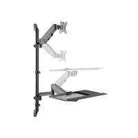 Equip Tischhalterung 17"-32"/1TFT 8kg 360°+Nb.halter. sw lite Retail