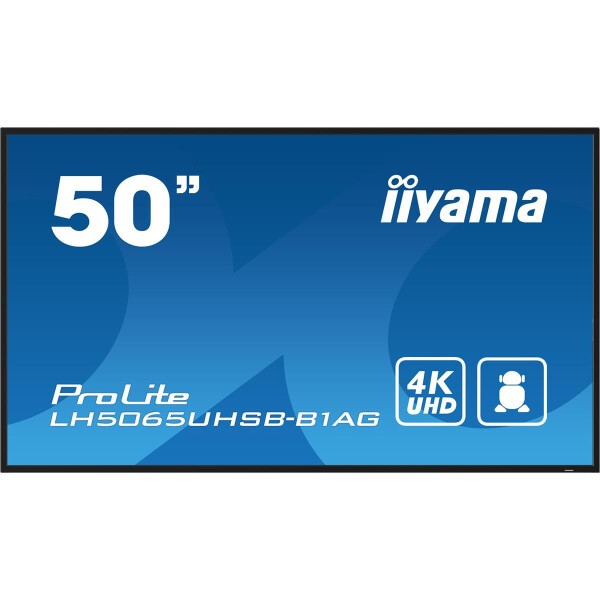 Iiyama LH5065UHSB-B1AG, Digital Signage Flachbildschirm, 125,7 cm (49.5"), LCD, 3840 x 2160 Pixel, WLAN, 24/7