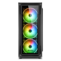 Sharkoon TK4 RGB - Midi Tower - PC - Schwarz - ATX -...