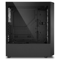 Sharkoon TK4 RGB - Midi Tower - PC - Schwarz - ATX - micro ATX - Mini-ITX - Multi - Taschenlüfter