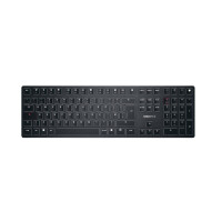 Cherry KW X ULP, USB + RF Wireless + Bluetooth, Mechanischer Switch, QWERTY, LED, Schwarz