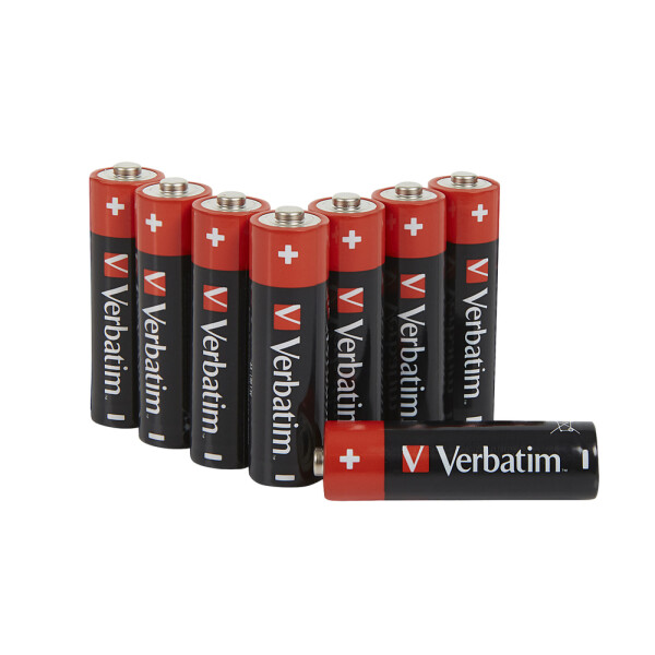 Verbatim 49503, Einwegbatterie, AA, 1,5 V, 8 Stück(e), -18 - 50 °C, 50,5 mm