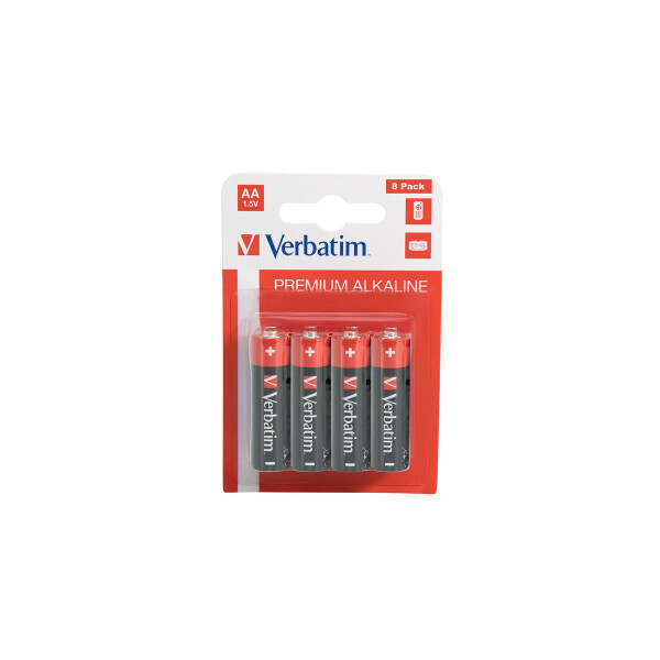 Verbatim 49503, Einwegbatterie, AA, 1,5 V, 8 Stück(e), -18 - 50 °C, 50,5 mm