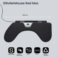 Contour RollerMouse Red Max+ Armauflage wired - Maus - 2.800 dpi