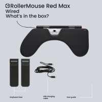 Contour RollerMouse Red Max+ Armauflage wired - Maus - 2.800 dpi