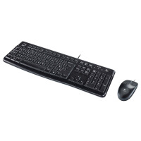 Logitech LGT-MK120-US, Kabelgebunden, USB, Mechanischer Switch, QWERTY, Schwarz, Maus enthalten