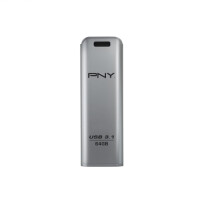 PNY FD64GESTEEL31G-EF, 64 GB, 3.2 Gen 1 (3.1 Gen 1), 20 MB/s, Dia, Edelstahl