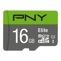 PNY Elite microSDHC 16GB, 16 GB, MicroSDHC, Klasse 10,...