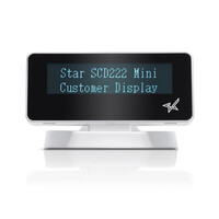 Star Micronics SCD222U - 2 Zeilen - 20 Ziffern - Weiß - 0 - 40° - USB 2.0 - 141 mm