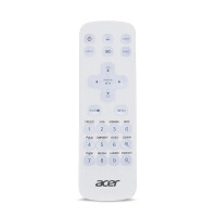 Acer MC.JQ011.005, Universal, IR Wireless, Drucktasten, Weiß