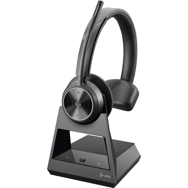 HP POLY Savi 7310 UC DECT 1880-1900 MHz Monaurales, für Microsoft Teams zertifiziertes Top, Kabelgebunden, Anrufe/Musik, 20 - 20000 Hz, 120 g, Kopfhörer, Schwarz