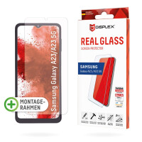 E.V.I. Displex Panzerglas (10H) für Samsung Galaxy A23 5G, Eco-Montagerahmen, Tempered Glas, kratzer-resistente Schutzfolie, hüllenfreundlich, Samsung, Galaxy A23 5G, Trockene Anwendung, Schlagfest, Kratzresistent, Staubresistent, Transparent, 1 Stück(e)