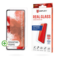 E.V.I. Displex Panzerglas (10H) für Samsung Galaxy S20 FE/S20 FE 5G, Eco-Montagerahmen, Tempered Glas, kratzer-resistente Schutzfolie, hüllenfreundlich, Samsung, Galaxy S20 FE, Trockene Anwendung, Schlagfest, Kratzresistent, Staubresistent, Transparent, 1