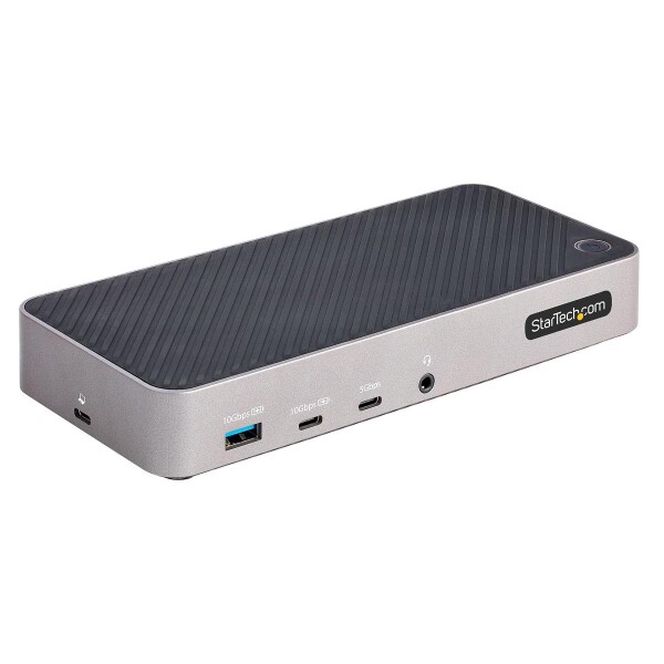 StarTech.com USB-C Dreifach Monitor Dockingstation - HDMI/DP Dreifach 4k USB-C Dock - 5x USB Hub - GbE - 100W PD - Universelle Multi Monitor Dockingstation - Thunderbolt 3/4 Kompatibel, Kabelgebunden, USB 3.2 Gen 2 (3.1 Gen 2) Type-C, 100 W, 3,5 mm, 10BAS