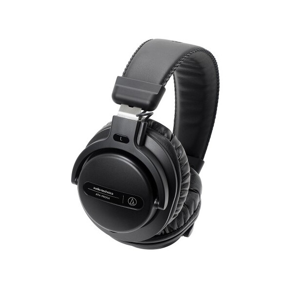 Audio-Technica ATH-PRO5X, Kopfhörer, Kopfband, Musik, Schwarz, Verkabelt, Ohraufliegend