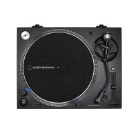 Audio-Technica AT-LP140XPBK, Direkt angetriebener DJ-Plattenspieler, 33 1/3,45,78 RPM, -8 - 16%, 0,2%, 50 dB, Manuell