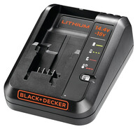 Black & Decker BDC1A, Ladegerät, Black & Decker, Schwarz, Lithium-Ion (Li-Ion), 14.4 - 18 V, 1 Ah