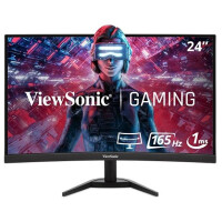 ViewSonic VX Series VX2418C, 61 cm (24"), 1920 x 1080 Pixel, LCD, 1 ms, Schwarz