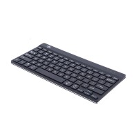 R-Go Ergonomische Tastatur R-Go Compact Break - kompakte Tastatur mit Pausensoftware - QWERTY (US) - Bluetooth - Schwarz - 75% - Kabellos - Bluetooth - Membran Key Switch - QWERTY - Schwarz