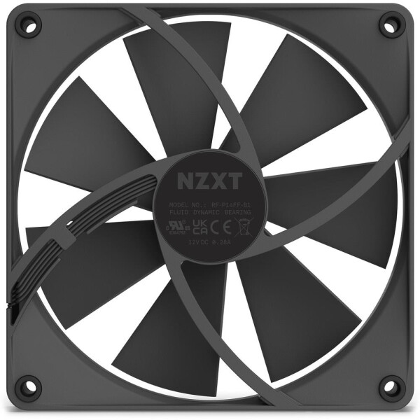 NZXT F140P, Ventilator, 14 cm, 500 RPM, 1500 RPM, 32,1 dB, 99,68 cfm