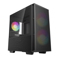 Deepcool CH360, PC, Schwarz, micro ATX, Mini-ITX, ABS, SPCC, Multi, Taschenlüfter