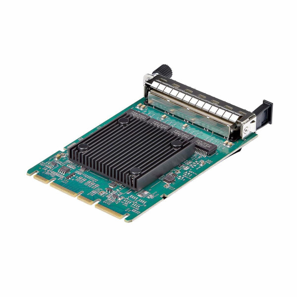 StarTech.com 4-Port Gigabit Netzwerkkarte, OCP 3.0 Server NIC mit Intel® I350, SFF 4C+ Kompatibel/PCI Express 3.0/PXE/9K/VLAN, Open Compute Project Ethernet NIC/LAN Adapter, Eingebaut, Kabelgebunden, OCP 3.0, Ethernet, 1000 Mbit/s, Schwarz, Grün