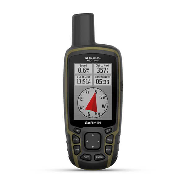 Garmin GPSMAP 65s, Persönlich, Schwarz, Wasserdicht, TopoActive Europe; routable, IPX7, TFT