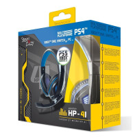 Steelplay HP41, Kopfhörer, Kopfband, Gaming, Schwarz, Blau, Binaural, Drehregler