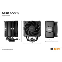 Be Quiet! DARK ROCK 5, Luftkühlung, 12 cm, 2100 RPM,...