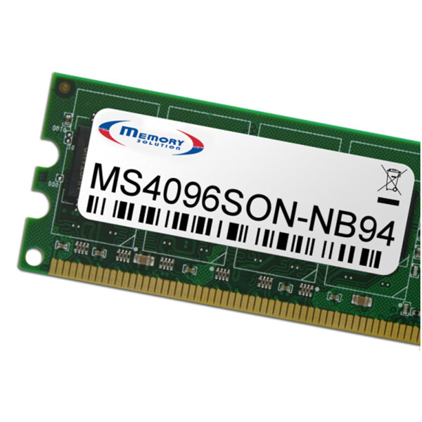 Memorysolution Memory Solution MS4096SON-NB94, 4 GB